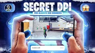 Secret DPI Like FFH4X - Always Red Numbers 😳🔥| Best Dpi For Free Fire | Dpi Setting Free Fire