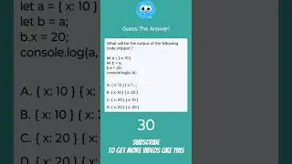 Guess The Answer! #12 #javascript #react #program #code #test #logical #output #guess #question