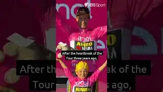 Roglic's son LOVED sharing the Giro podium with his dad! 