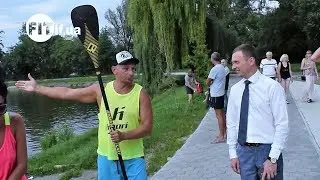 Веслування стоячи SUP boarding Роман Стефанишин