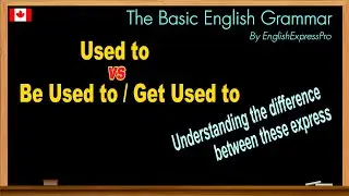 Used to Do VS Be Used to Doing / Get Used to Doing - Understanding the Difference between Them