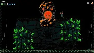 The Messenger cheasing Golem Boss