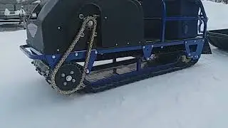 Мотобукс Егерь на жёстких склизах.