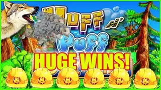 Huffin' and Puffin' My Way To The Top 💨🏆! HUGE WINS ALERT! 🚨 Huff N Puff Slot Machine 🎰