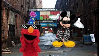 Elmo and Mickey Mouse sing Rocking a Cardigan in Atlanta!