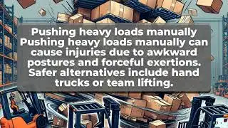 Which method is NOT recommended for moving materials safely