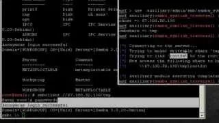 Exploiting SMB on a linux server