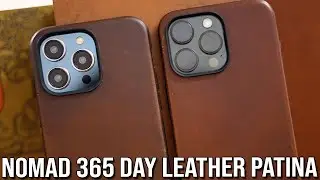 Nomad Horween Leather 356 Day Patina - Phone 15 Pro Max