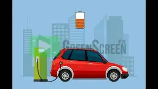 Electric Vehicle Charging EV Charging Station Motiongraphics Animation