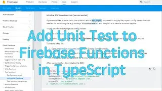 Idea to Product | Add unit test to #firebase function in #TypeScript for #ChainSign #17