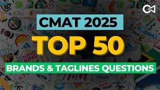 TOP 50 MOST EXPECTED BRANDS & TAGLINES QUESTIONS IN CMAT 2025 | Crack Every Test