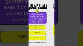 Question 9 | Apex Interview Questions #salesforce #quiz #interview #question