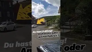 Anhalten oder weiterfahren? #Fahrprüfung #Rechtsvorlinks #Führerschein #Fahrschule