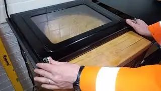 How to remove the oven door and glass