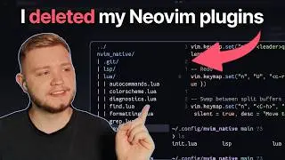 I Stripped Neovim to 0 Plugins... Here’s What Happened