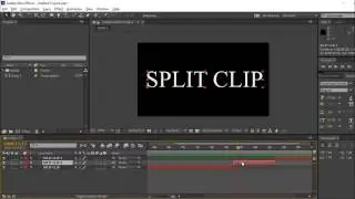 How to split and cut clip in After Effects Tutorial