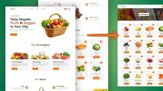 Multipage Grocery Website with React & Tailwind CSS | Beginner-Friendly React Project