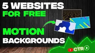 Motion backgrounds like @Algrow 😱|Use These 5 websites to get Motion Background Videos for YouTube