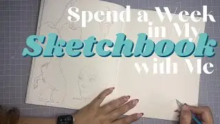 A Week in My Sketchbook | contour drawings, my issues with Pinterest & March goals update