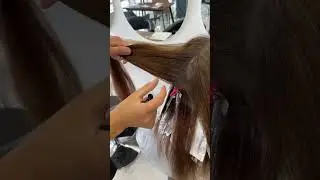 Растяжка цвета по длине на поврежденной косметической базе
