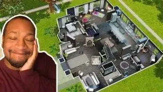 I BUILT A GREY FAMILY HOME IN THE SIMS 3
