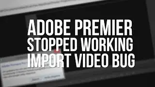 Tutorial Adobe Premier Pro CC has stopped working Fixed!!