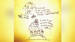 Cactus Comic : Roots of All Evil - The Rich and Mighty SeaHum Queen (Some Local Dialect)