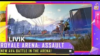 BGMI|ROYAL ARENA:ASSAULT| NEW 4VS4 TDM MATCH| LIVIK MAP| VICTORY IN THE MATCH|