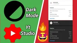 How to Get YouTube Studio App in Dark Mode | official Trick