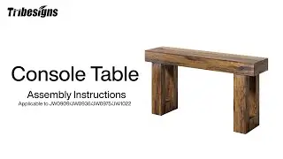 JW0975/JW0936/JW0909 - Installation Guide - Tribesigns Farmhouse Console Table! 