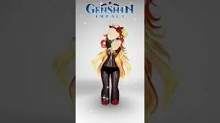 ROBLOX Genshin Mavuika fit (Chibi Doll Girl) 