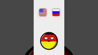 Team USA vs Team Russia #countryballs