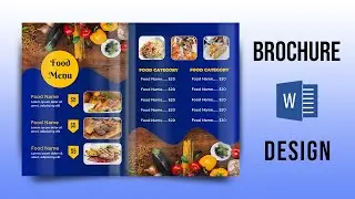 Brochure Design in MS Word | Brochure design ideas | Brochure Design tutorial