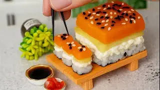 Мини Суши Торт 🍱 Самый Маленький Суши Торт в Мире! 🤩 Мини Кухня 🤗