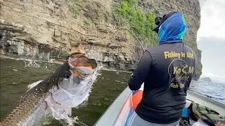 Fishing with KoS M and Snook Master for Tarpon, Jacks and Cero Mackerel in the Caribbean