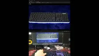 Virtual Mechanical Keyboard, controlled by real Keyboard In Unreal Engine 5 