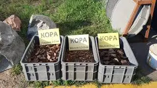 Кора сосновая в мешках, мульча для сада