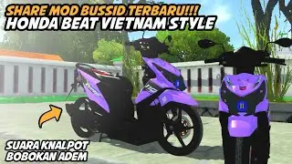 Mod bussid honda beat vietnam style, knalpot bobokan adem || Bussid V4.2