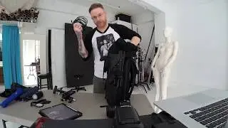 Studio Light Set Up from a Wandrd Backpack
