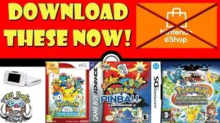 Pokémon Wiiu Games You Need to Download NOW! (Before They're Gone Forever!) (eshop Sutting Down)