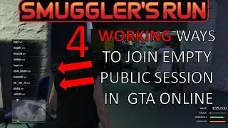 HOW TO JOIN EMPTY PUBLIC SESSION IN GTA ONLINE AFTER GUNRUNNING  - HOW TO LAG OUT OUT OF GTA ONLINE