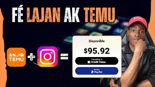 😱Men kòman pou fè lajan ak temu ak kont tiktok e instagram fasil #kòman #temu #fèlajan #monetize