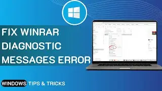 WinRAR Diagnostic Messages Error In Windows 11/10/8/7 | How To Fix Can't Open Rar, Zip Archive 📚