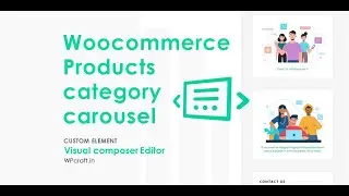 Woocommerce Products category carousel element for Visual composer editor | WPcraft