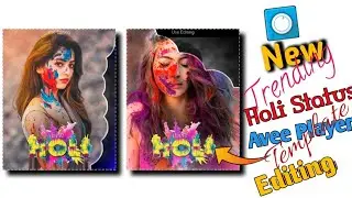 🔺Happy Holi Status Editing🔺| Holi Avee Player Template🔥 Download |Dj Remix Holi Status Editing