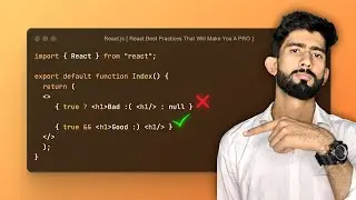 React PRO Tips & Techniques You Should Know | React Best Practices | Shorthand Techniques | React