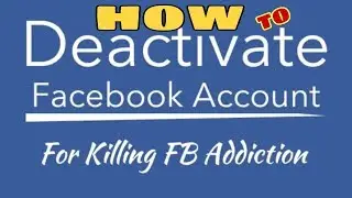How to Deactivate Facebook Account  Easily HINDI - Sponsored by Aditya RjboX