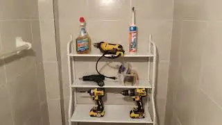Triple Repisa. Atrás de la taza del baño. Cómo  armarla.
