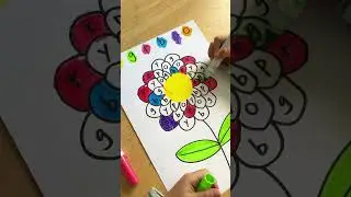 Colour Coding Flower - A colourful letter activity for kids
