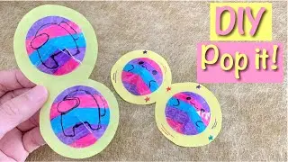 DIY POP IT FIDGET! VIRAL TIK TOK FIDGET TOY | AMONG US